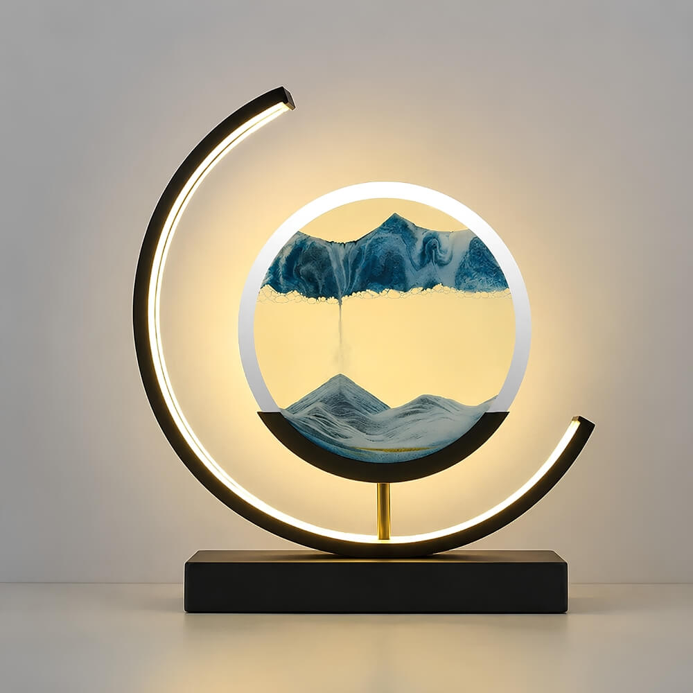 Sand Art Lumière Lune Croissante