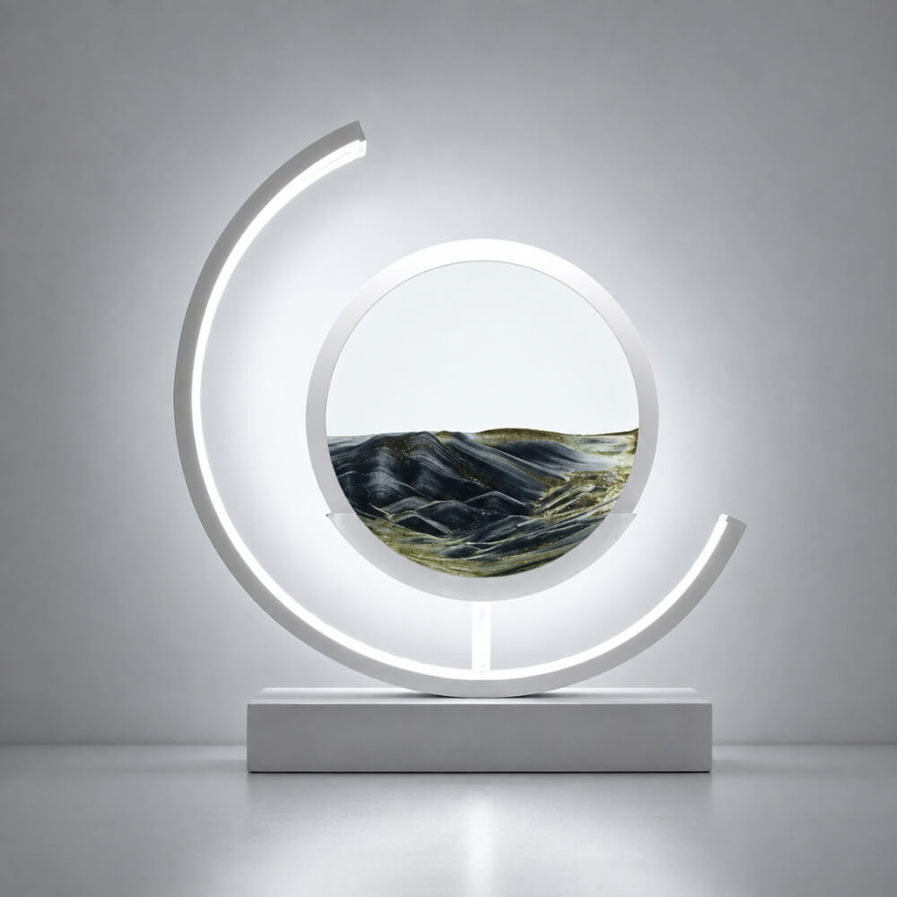 Sand Art Lumière Lune Croissante