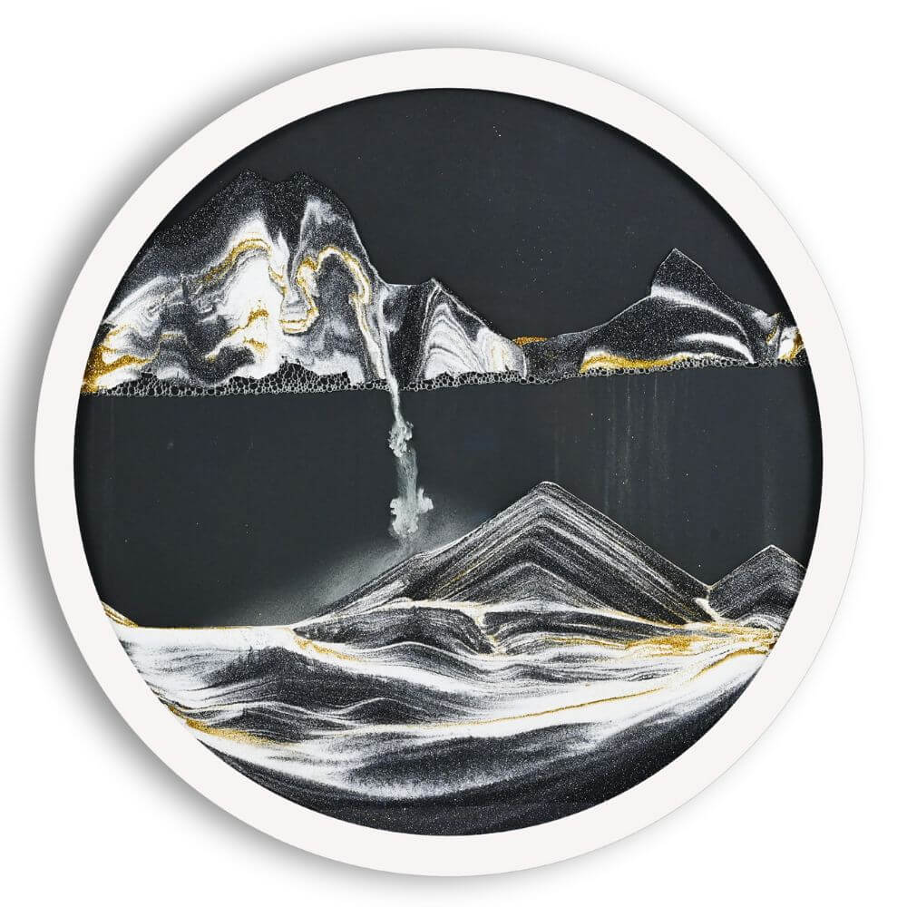 Supporto da parete Art - Sfondo nero