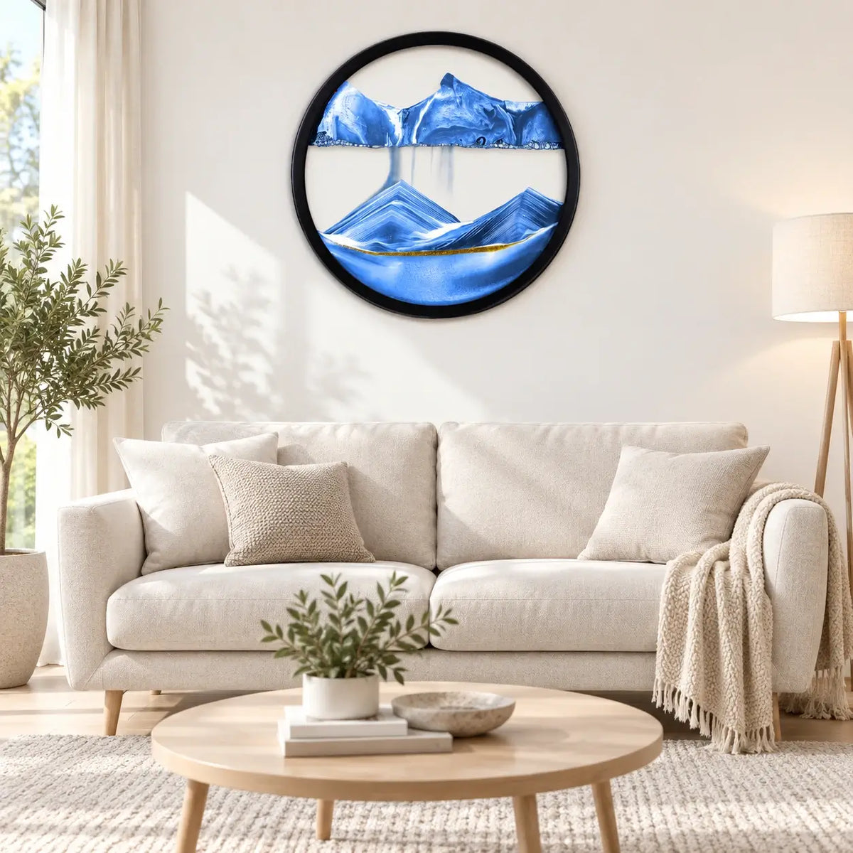 Sand Art Mural – Fond Blanc