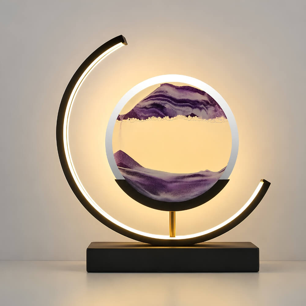Sand Art Lumière Lune Croissante