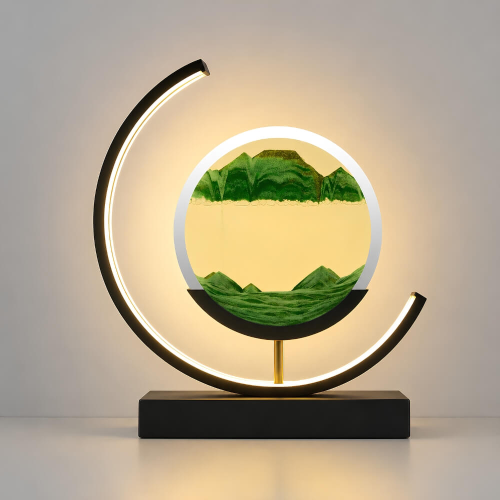 Sand Art Lumière Lune Croissante