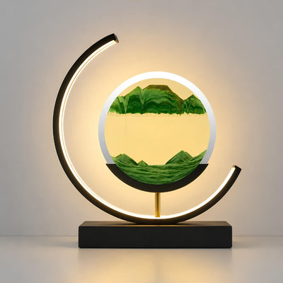 Sand Art Lumière Lune Croissante
