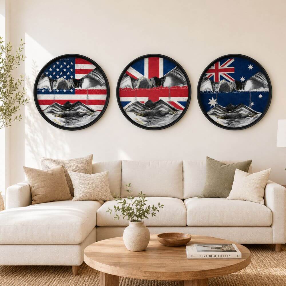 Sand Art de Pared – Edición Banderas
