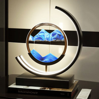 Sand Art Light Crescent Moon