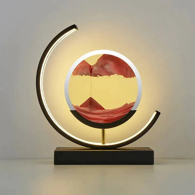 Sand Art Light Crescent Moon