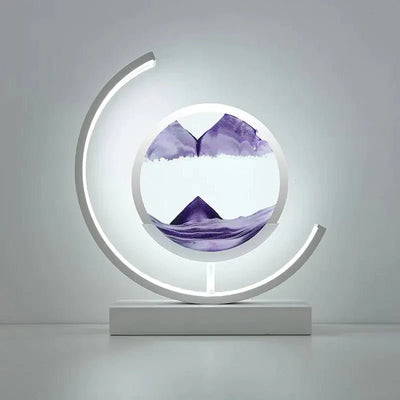 Sand Art Light Crescent Moon