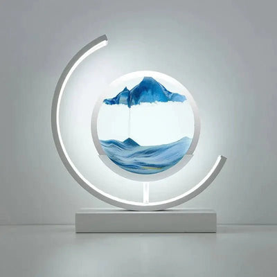 Sand Art Light Crescent Moon