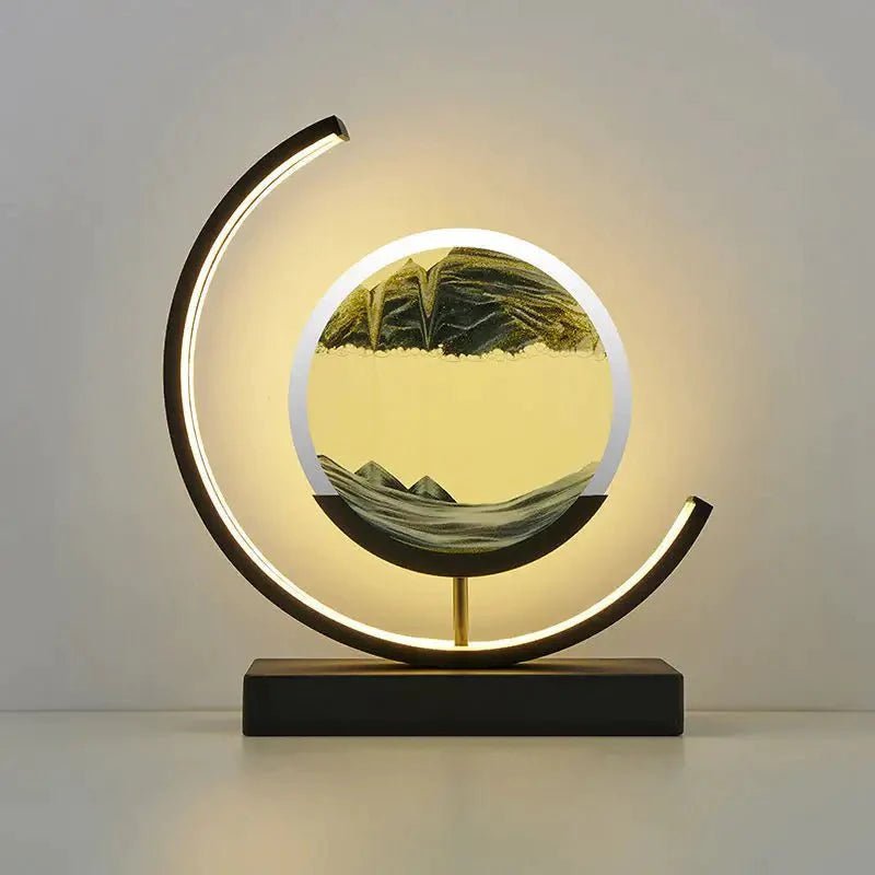 Sand Art Light Crescent Moon