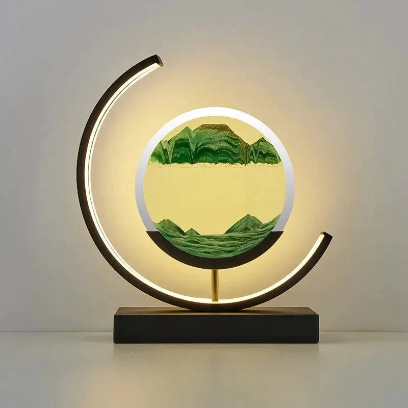 Sand Art Light Crescent Moon