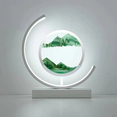 Sand Art Light Crescent Moon