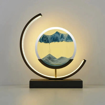 Sand Art Light Crescent Moon